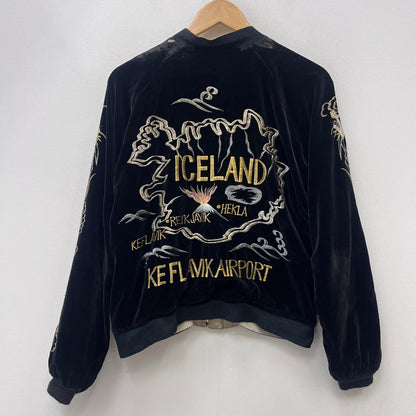【中古】VINTAGE衣料 | ヴィンテージイリョウ アイスランド 鷹 スーベニアジャケット ブラック【加古川店】