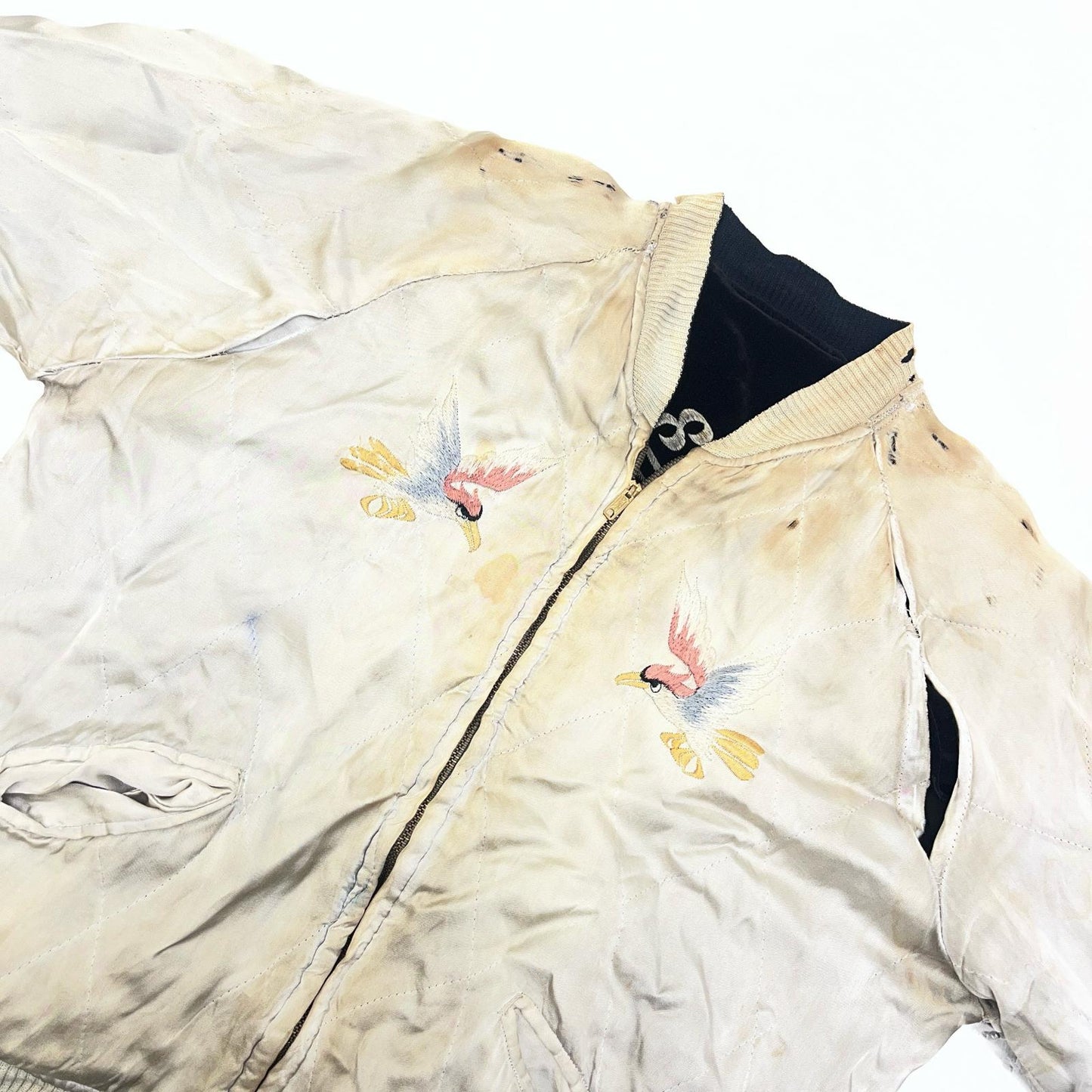 【中古】VINTAGE衣料 | ヴィンテージイリョウ アイスランド 鷹 スーベニアジャケット ブラック【加古川店】