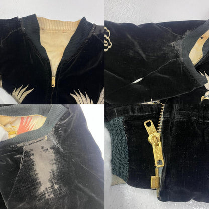 【中古】VINTAGE衣料 | ヴィンテージイリョウ アイスランド 鷹 スーベニアジャケット ブラック【加古川店】