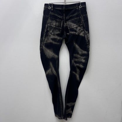 【中古】JULIUS | ユリウス BLEACHED WASHED SLIM DENIM PT デニムパンツ 867PAM7-D ブラック サイズ：2【加古川店】