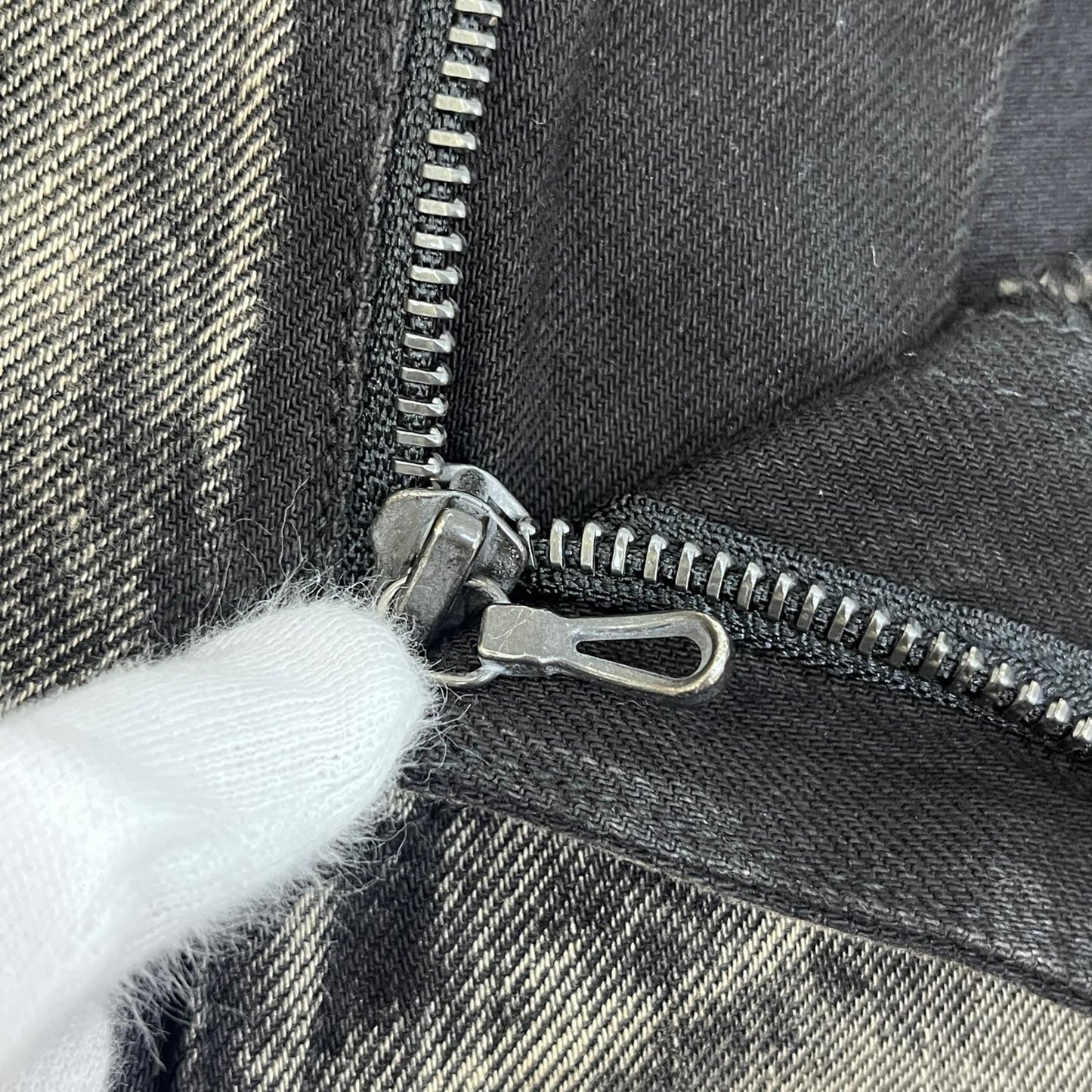 【中古】JULIUS | ユリウス BLEACHED WASHED SLIM DENIM PT デニムパンツ 867PAM7-D ブラック サイズ：2【加古川店】