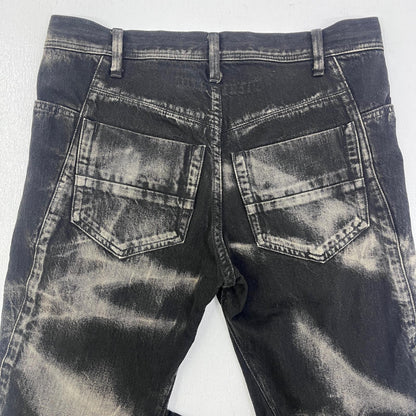 【中古】JULIUS | ユリウス BLEACHED WASHED SLIM DENIM PT デニムパンツ 867PAM7-D ブラック サイズ：2【加古川店】