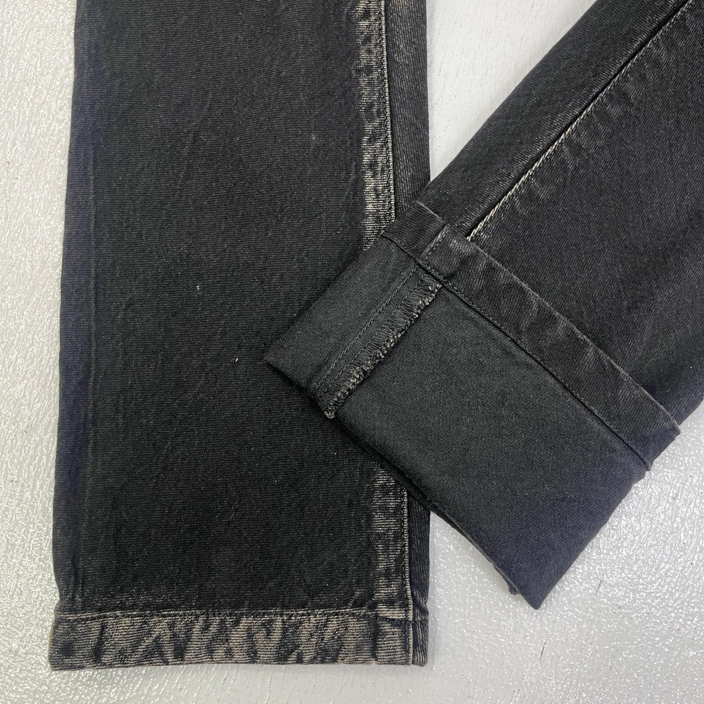 【中古】JULIUS | ユリウス BLEACHED WASHED SLIM DENIM PT デニムパンツ 867PAM7-D ブラック サイズ：2【加古川店】