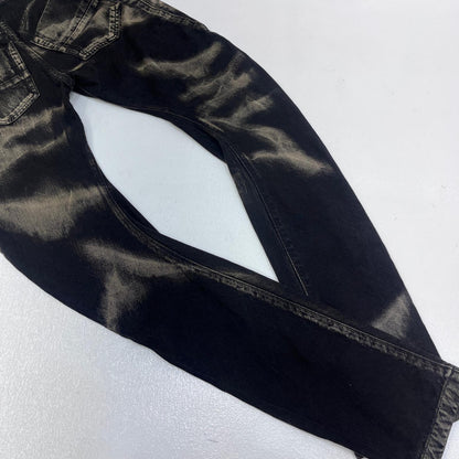 【中古】JULIUS | ユリウス BLEACHED WASHED SLIM DENIM PT デニムパンツ 867PAM7-D ブラック サイズ：2【加古川店】