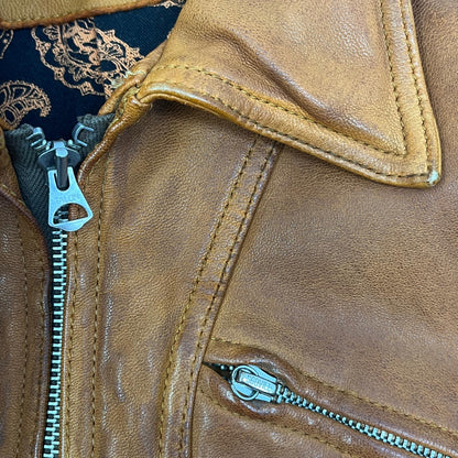 【中古】TMT | ティーエムティー レザー TJK-S1201 ブラウン サイズ：S【加古川店】