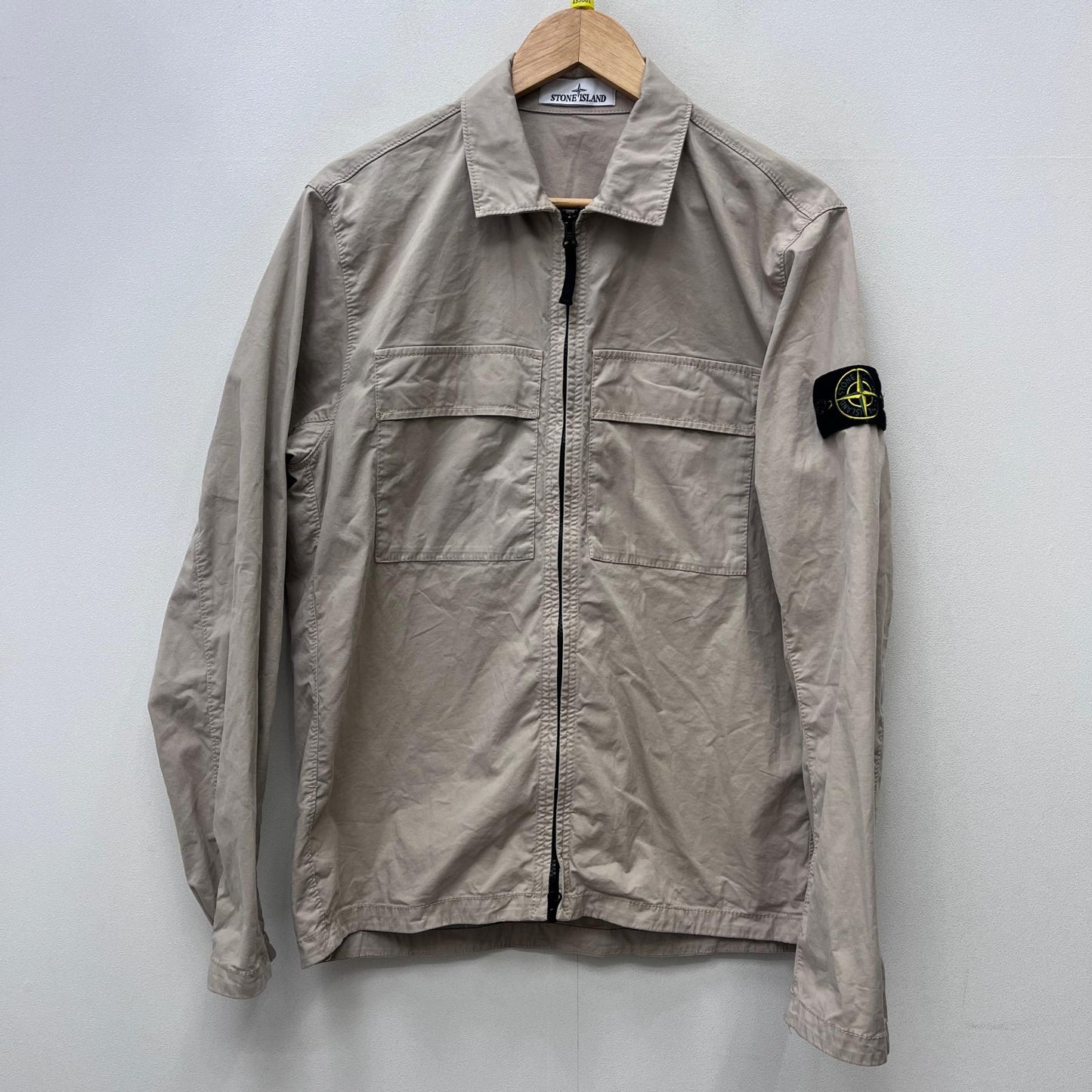 【中古】STONE ISLAND | ストーンアイランド shirt blouson ブルゾン 781510210 ベージュ サイズ：M【加古川店】