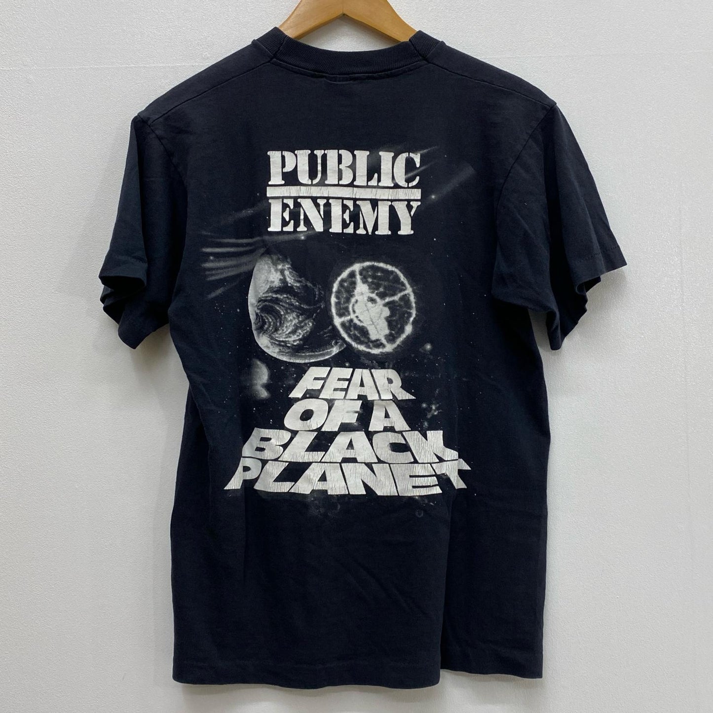 【中古】 public enemy:fear of a black planet fruit of the loom 半袖Ｔシャツ ブラック サイズ：M【加古川店】