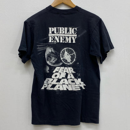 【中古】 public enemy:fear of a black planet fruit of the loom 半袖Ｔシャツ ブラック サイズ：M【加古川店】