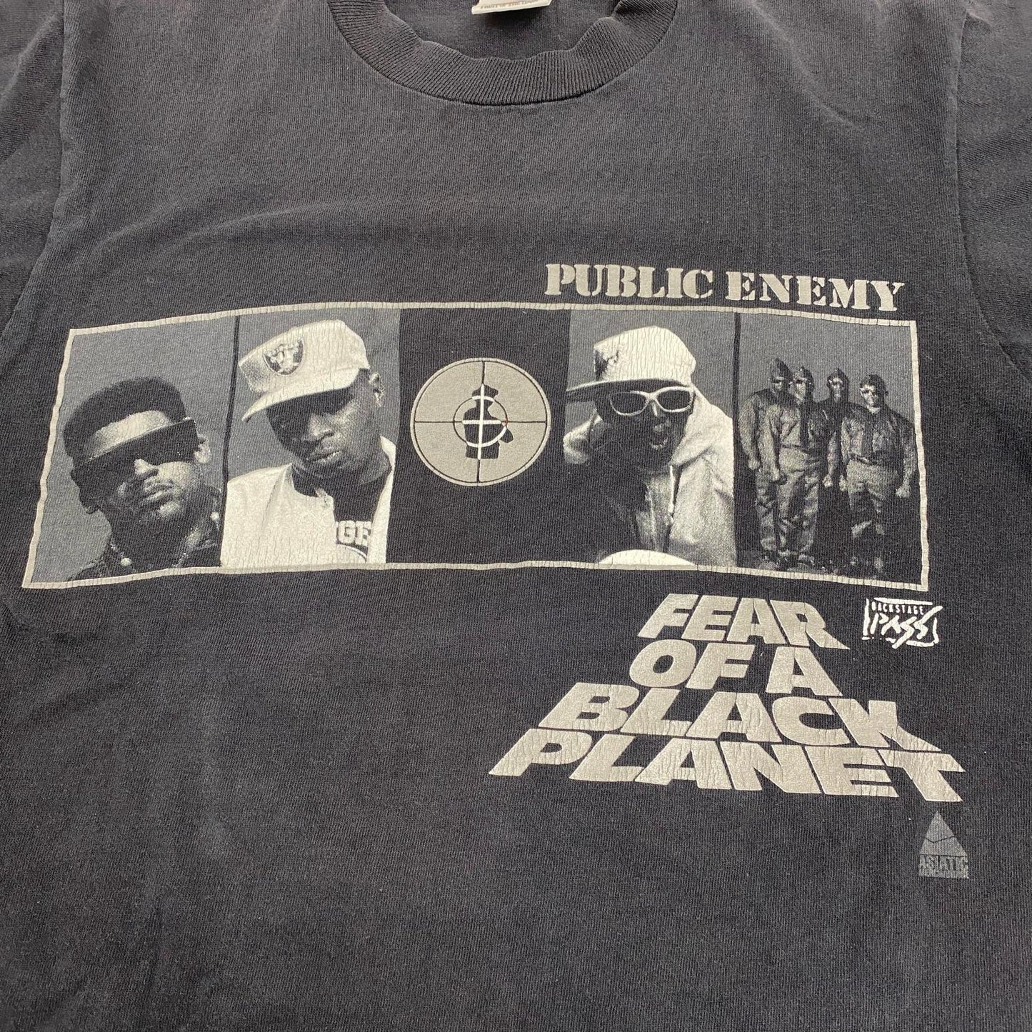 【中古】 public enemy:fear of a black planet fruit of the loom 半袖Ｔシャツ ブラック サイズ：M【加古川店】