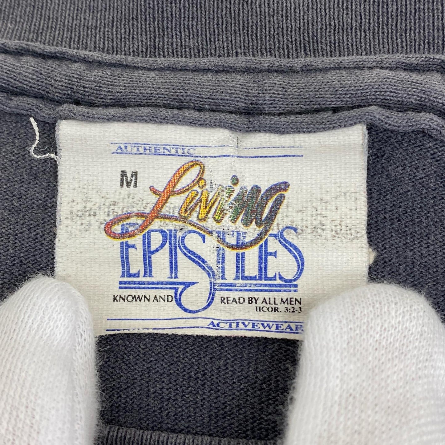 【中古】 jesus won by one living epistles 半袖Ｔシャツ グレー サイズ：M【加古川店】