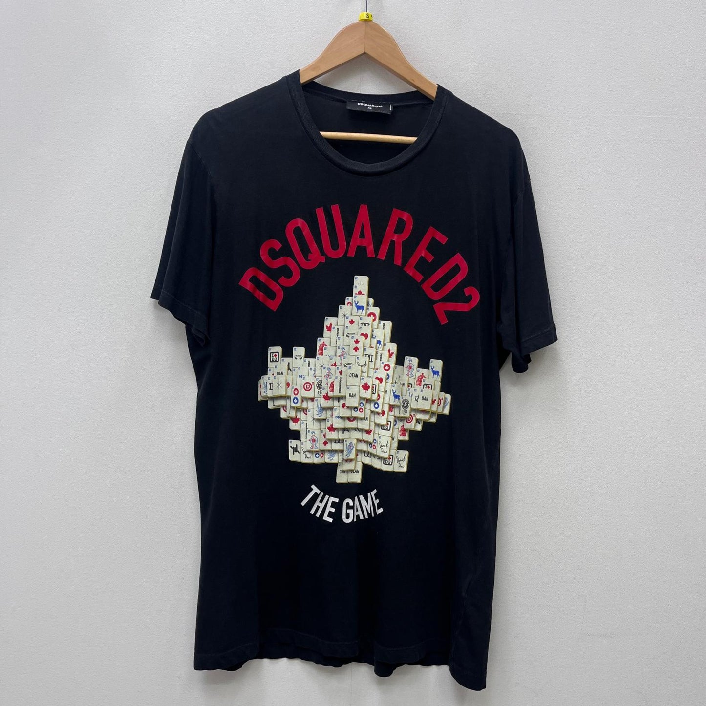 【中古】DSQUARED2 | ディースクエアード THE GAME 国内正規品 半袖Ｔシャツ S71GD0896 ブラック サイズ：XL【加古川店】