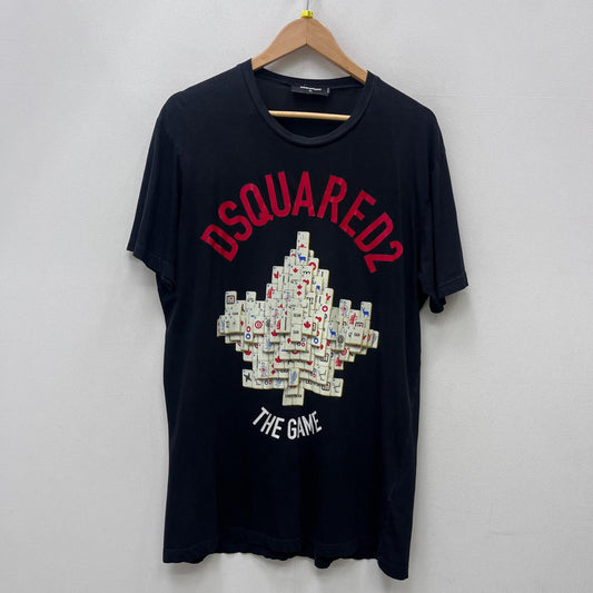 【中古】DSQUARED2 | ディースクエアード THE GAME 国内正規品 半袖Ｔシャツ S71GD0896 ブラック サイズ：XL【加古川店】