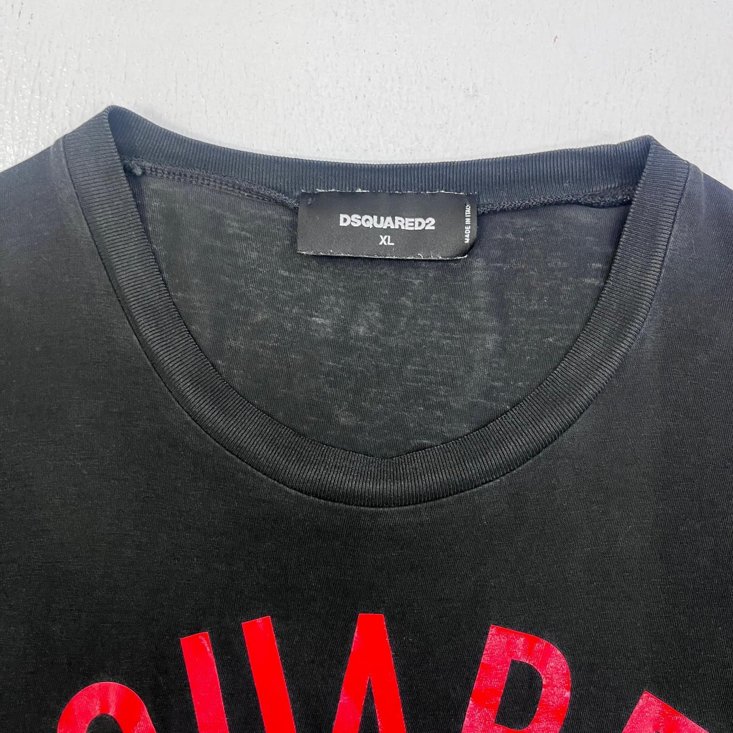 【中古】DSQUARED2 | ディースクエアード THE GAME 国内正規品 半袖Ｔシャツ S71GD0896 ブラック サイズ：XL【加古川店】