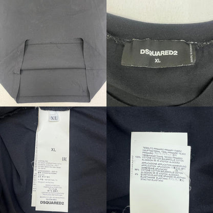 【中古】DSQUARED2 | ディースクエアード 国内正規品 半袖Ｔシャツ S74GD0744 ブラック サイズ：XL【加古川店】