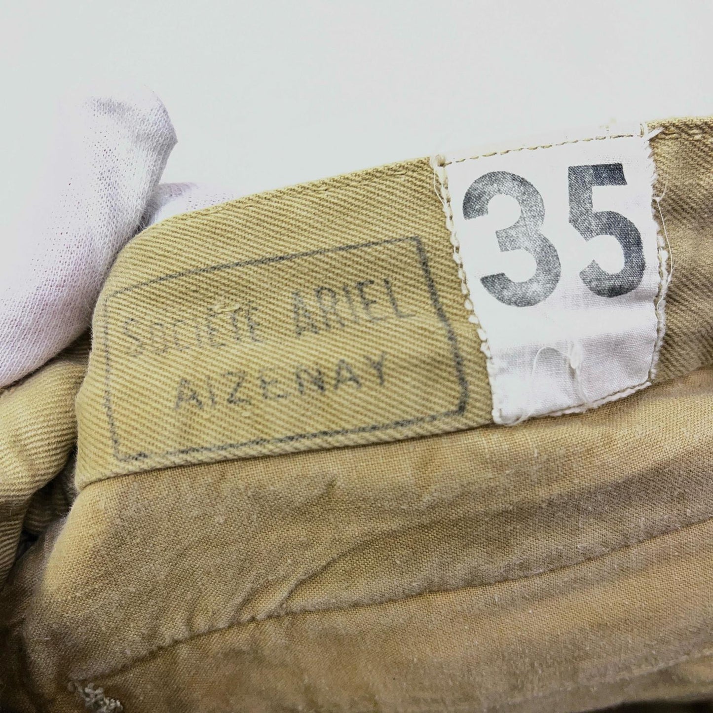 【中古】MILITARY衣料 | ミリタリーイリョウ フランス軍:M52 後期 チノパンツ ベージュ サイズ：35【加古川店】