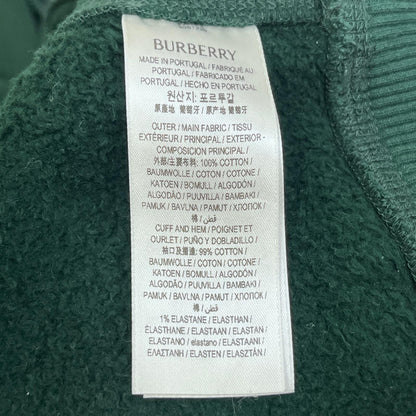 【中古】BURBERRY | バーバリー EKD Drawstring Cotton Hoodie パーカー 8081220 グリーン サイズ：L【加古川店】