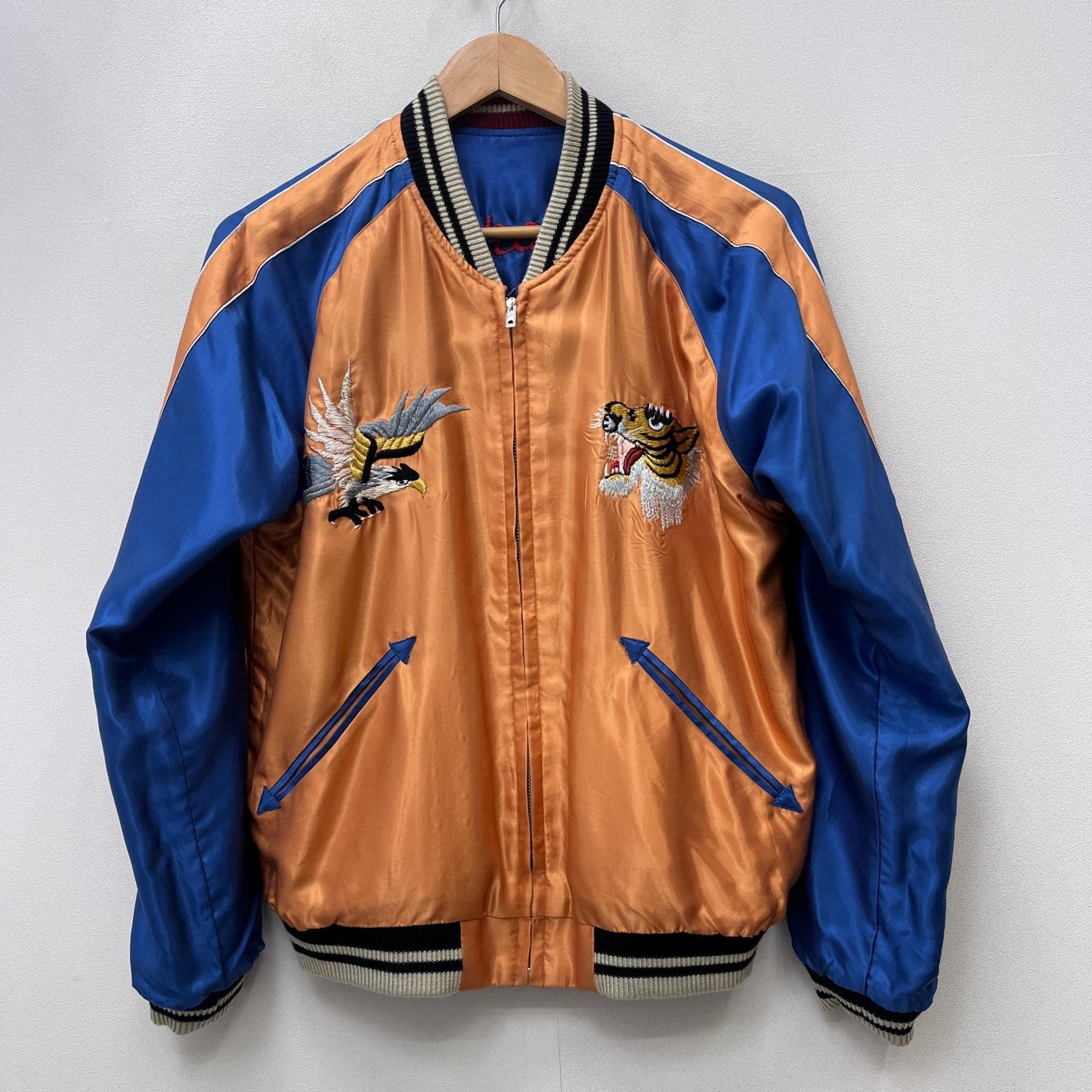 【中古】TAILOR TOYO(東洋エンタープライズ) | テイラートウヨウテイラートーヨー TIGER HEAD×JAPAN MAP スーベニアジャケット TT15877 リバーシブル サイズ：M【加古川店】