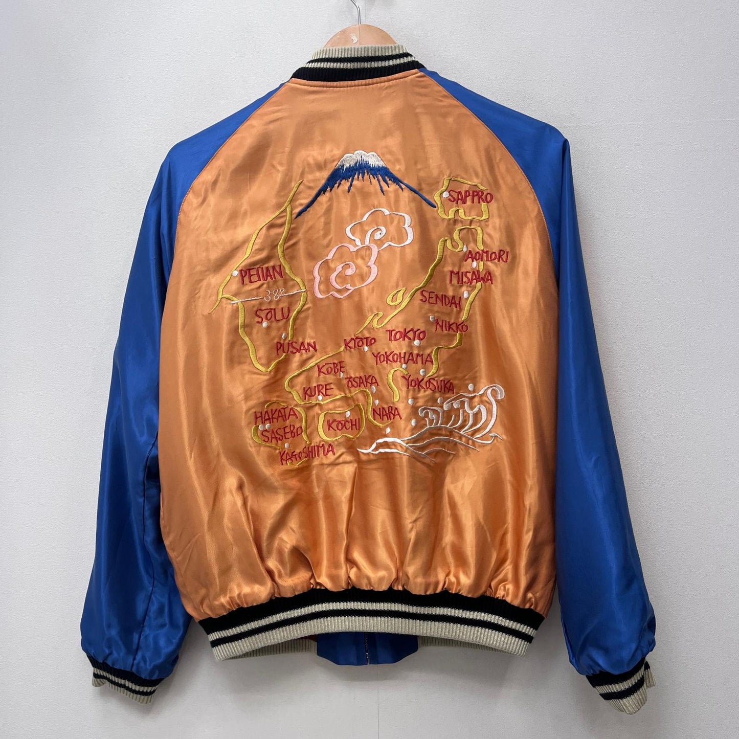 【中古】TAILOR TOYO(東洋エンタープライズ) | テイラートウヨウテイラートーヨー TIGER HEAD×JAPAN MAP スーベニアジャケット TT15877 リバーシブル サイズ：M【加古川店】