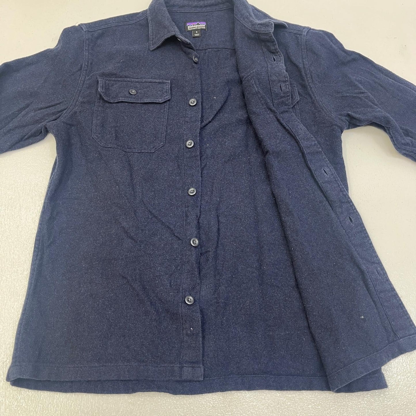 【中古】patagonia | パタゴニア フィヨルド・フランネル・シャツ 長袖シャツ 53947 ネイビー サイズ：S【加古川店】