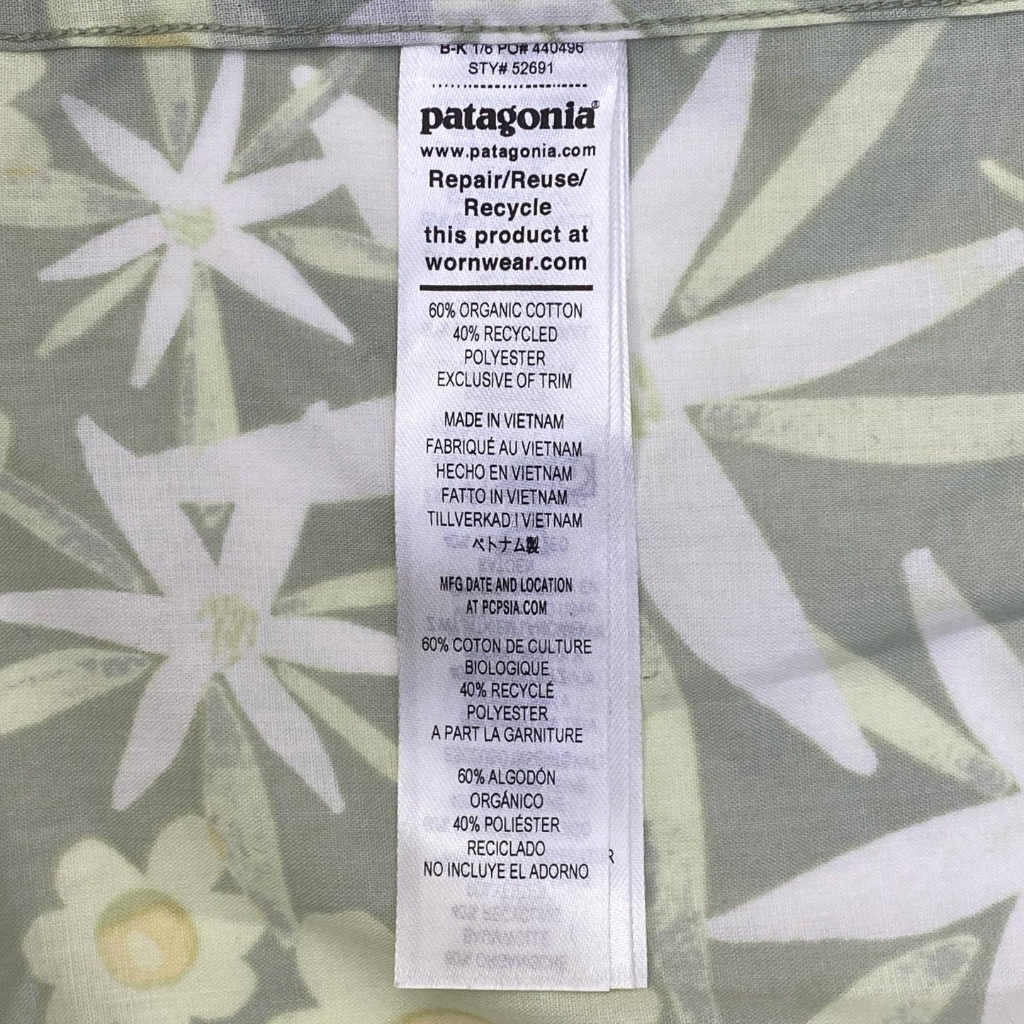 【中古】patagonia | パタゴニア ゴー・トゥ・シャツ 半袖シャツ 52691 サイズ：M【加古川店】