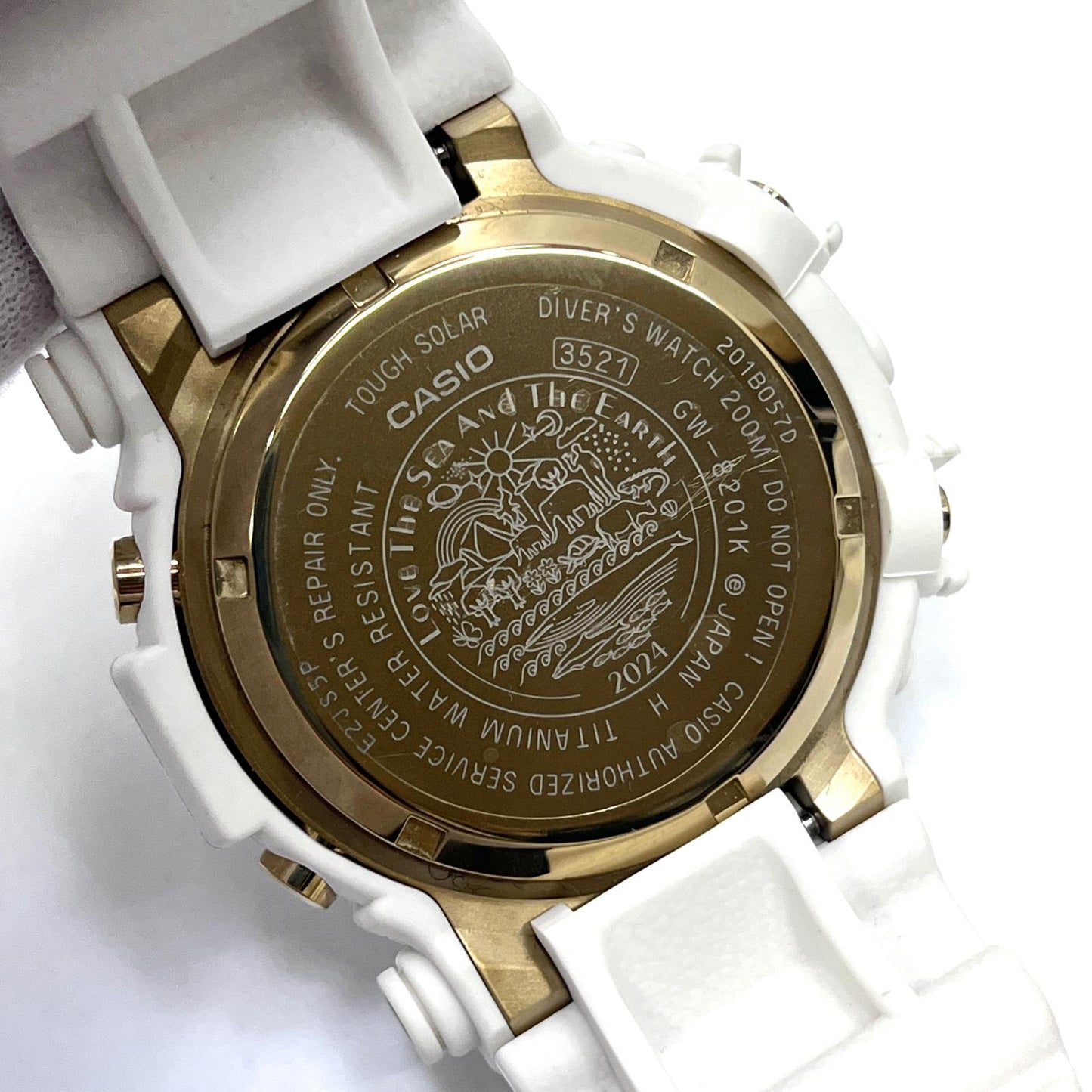 【中古】G-SHOCK | ジーショック FROGMAN ICERC 30周年記念 腕時計 GW-8201K ホワイト【加古川店】