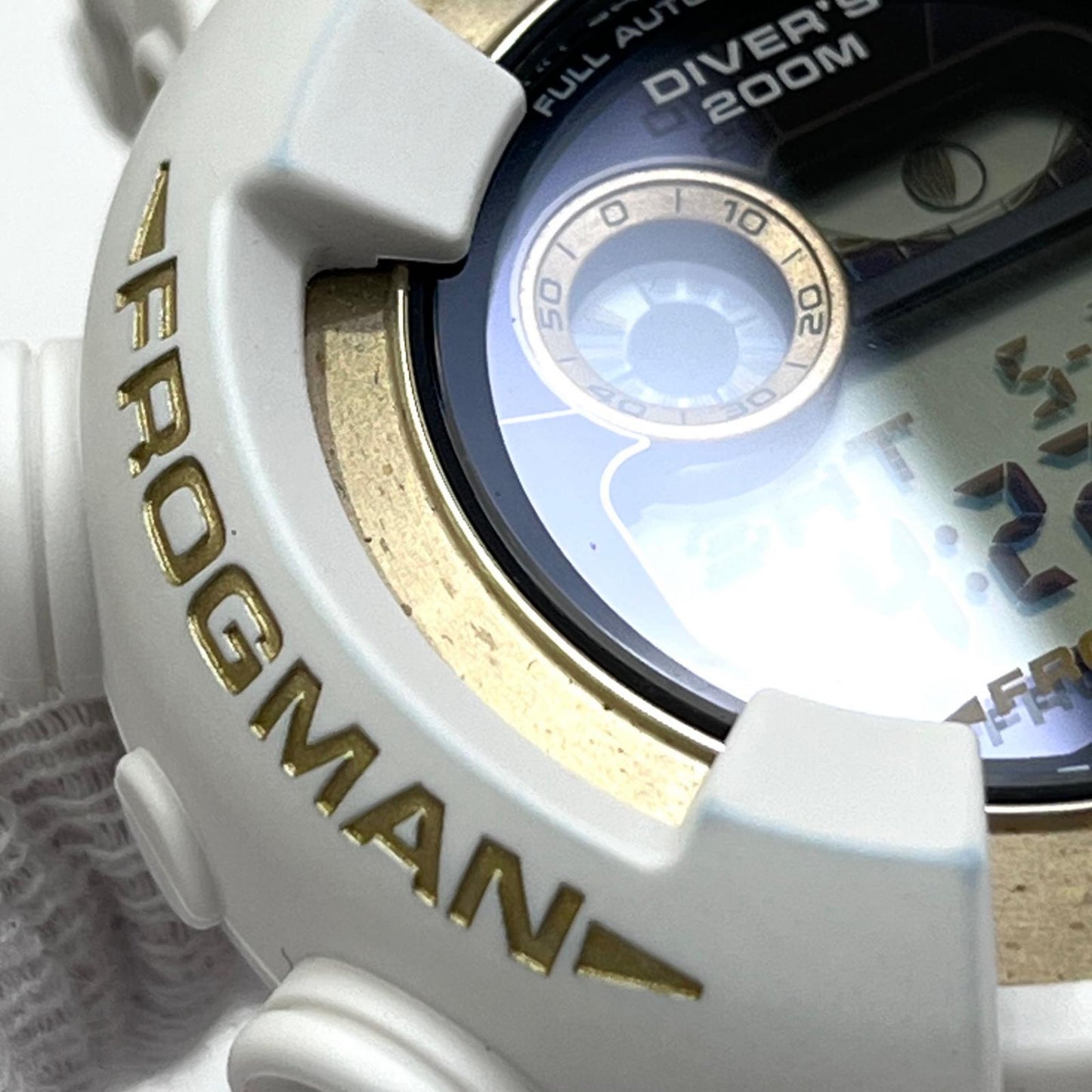 【中古】G-SHOCK | ジーショック FROGMAN ICERC 30周年記念 腕時計 GW-8201K ホワイト【加古川店】