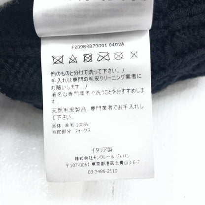 【中古】MONCLER | モンクレール ニットキャップ F20983B70001 0402A ブラック【加古川店】