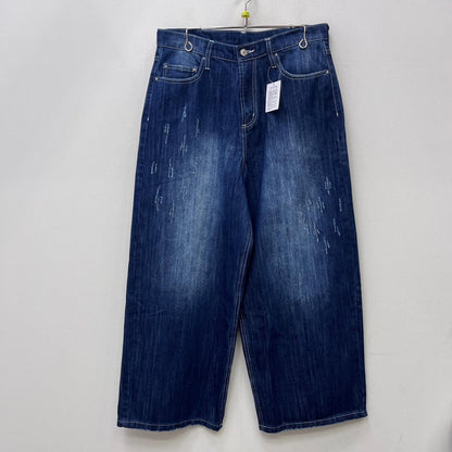 【中古】 BELVET:slub distressed baggy denim デニムパンツ インディゴ サイズ：L【加古川店】
