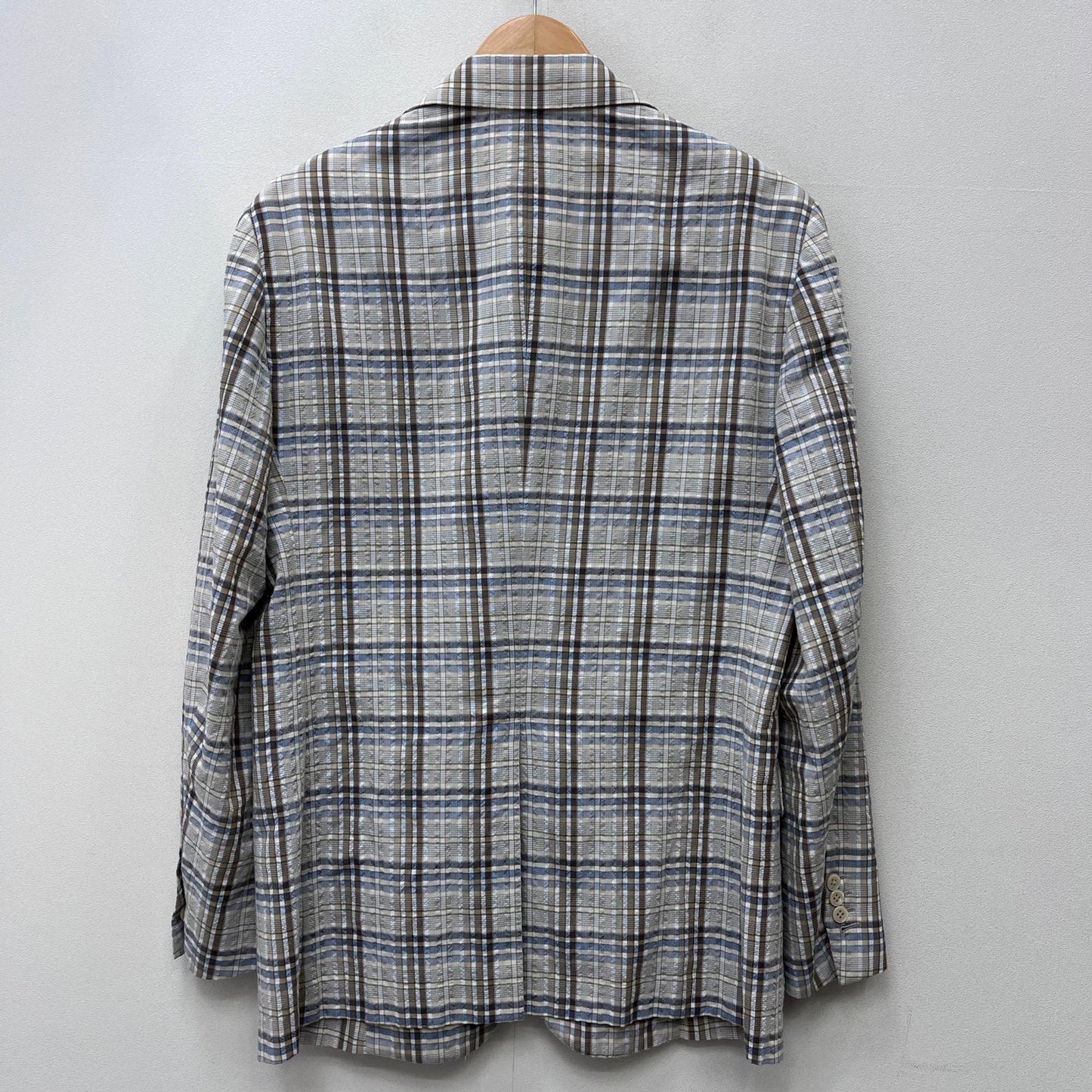 【中古】 cotton check tailored jacket テーラードジャケット G70800 サイズ：50【加古川店】