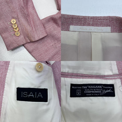 【中古】ISAIA | イザイア cotton tailored jacket テーラードジャケット ピンク サイズ：50【加古川店】