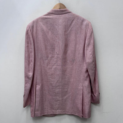 【中古】ISAIA | イザイア cotton tailored jacket テーラードジャケット ピンク サイズ：50【加古川店】