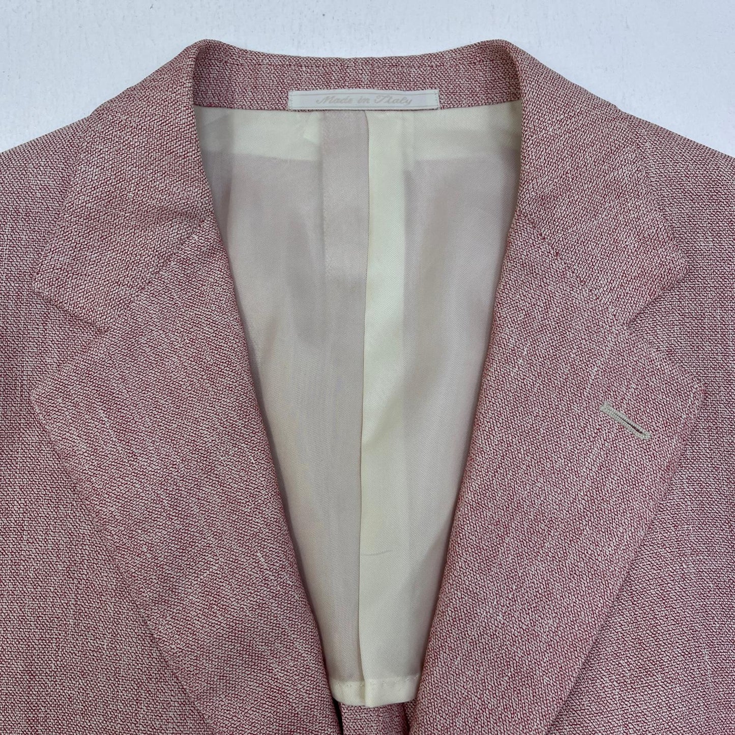 【中古】ISAIA | イザイア cotton tailored jacket テーラードジャケット ピンク サイズ：50【加古川店】
