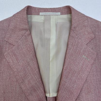 【中古】ISAIA | イザイア cotton tailored jacket テーラードジャケット ピンク サイズ：50【加古川店】