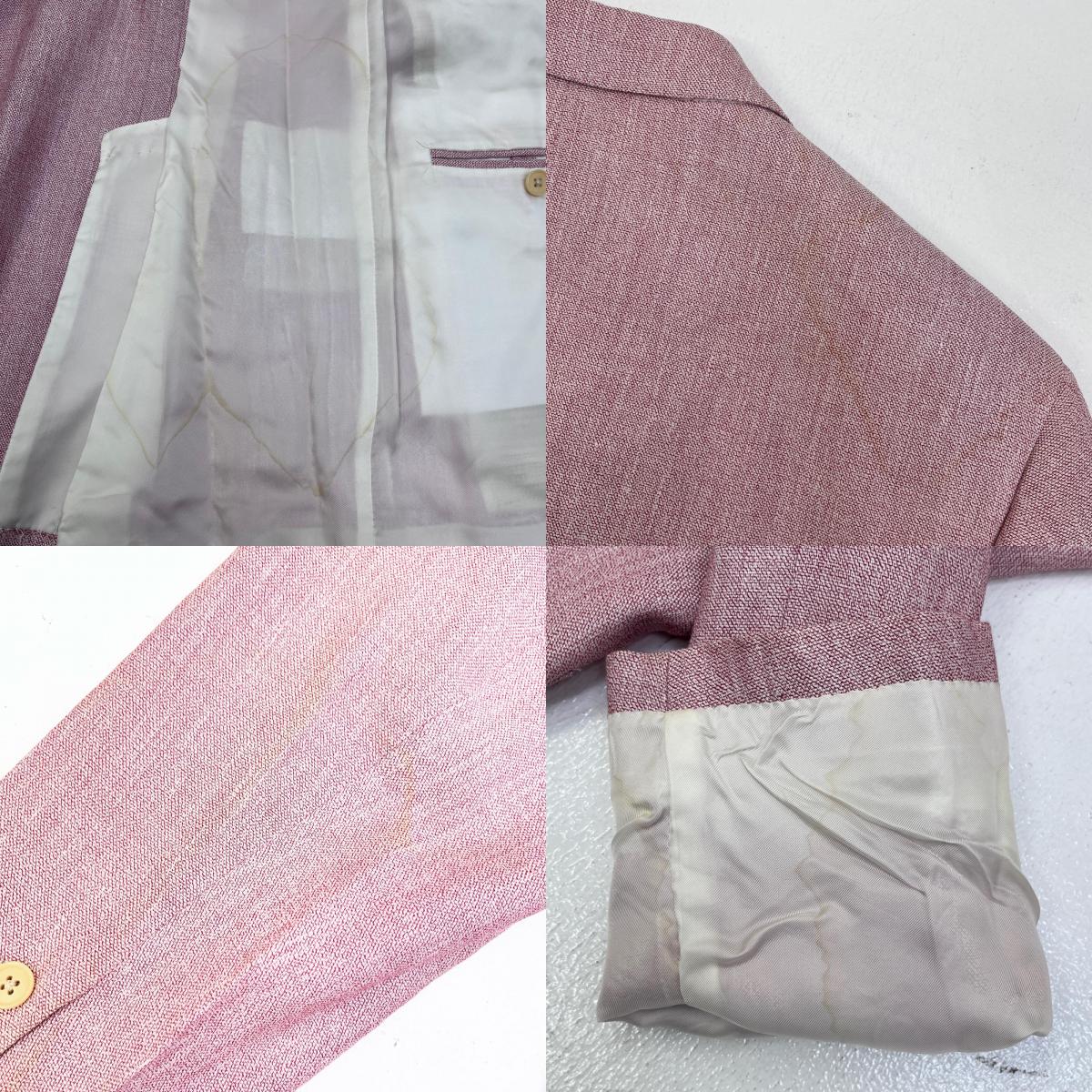【中古】ISAIA | イザイア cotton tailored jacket テーラードジャケット ピンク サイズ：50【加古川店】