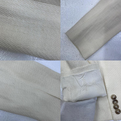 【中古】TAGLIATORE | タリアトーレ linen tailored jacket テーラードジャケット k-l18a-34ueg122 x1356 ホワイト サイズ：48【加古川店】