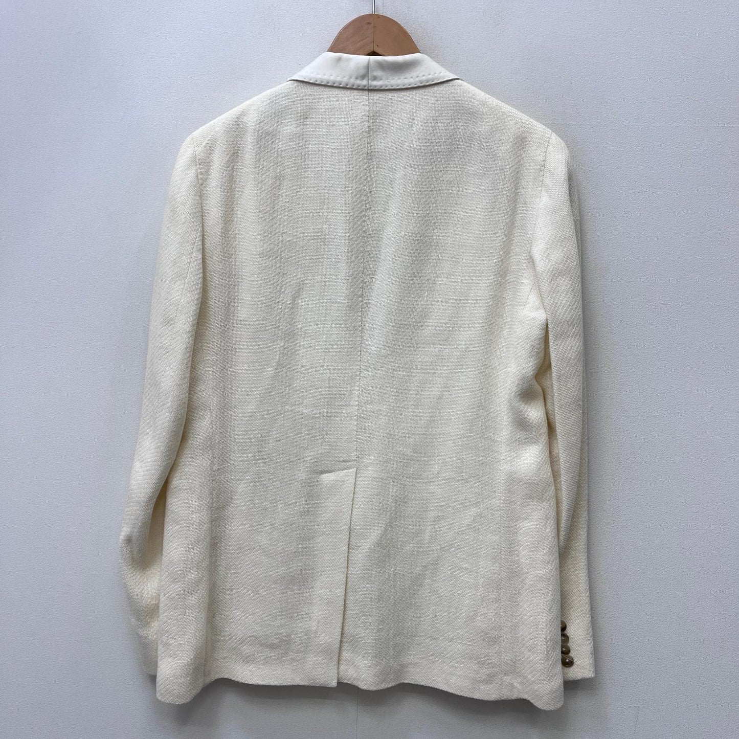 【中古】TAGLIATORE | タリアトーレ linen tailored jacket テーラードジャケット k-l18a-34ueg122 x1356 ホワイト サイズ：48【加古川店】