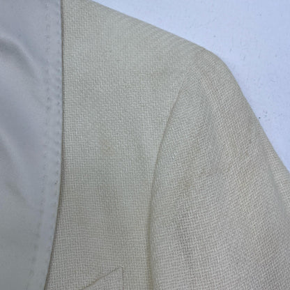 【中古】TAGLIATORE | タリアトーレ linen tailored jacket テーラードジャケット k-l18a-34ueg122 x1356 ホワイト サイズ：48【加古川店】