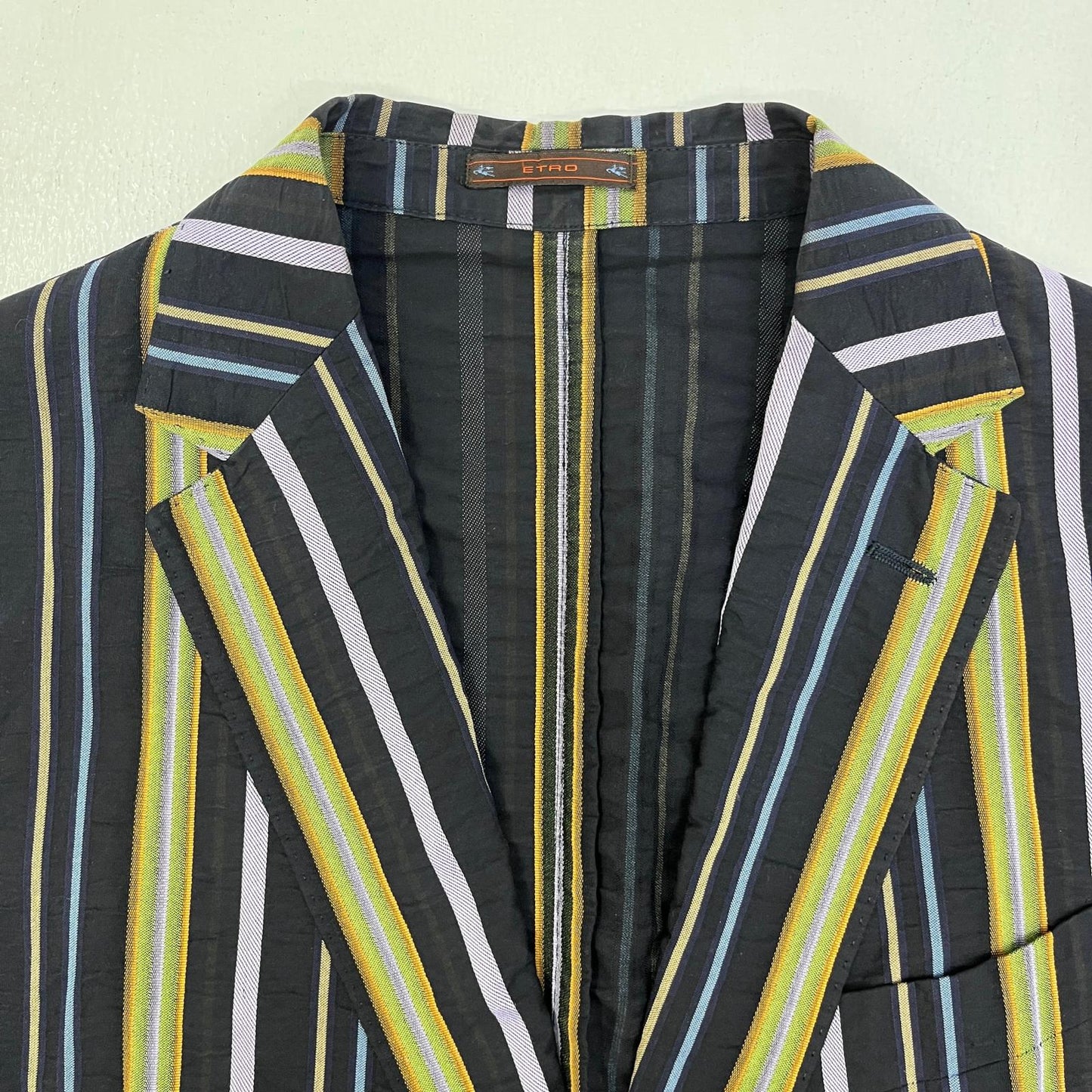 【中古】ETRO | エトロ cotton stripe tailored jacket テーラードジャケット 071-11812-1580 サイズ：50【加古川店】