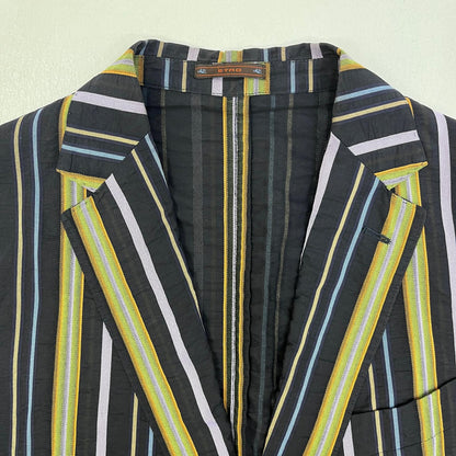 【中古】ETRO | エトロ cotton stripe tailored jacket テーラードジャケット 071-11812-1580 サイズ：50【加古川店】