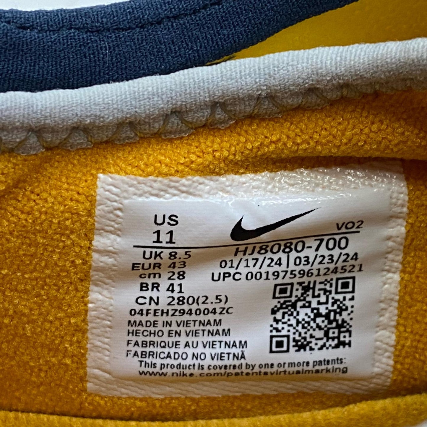 【中古】NIKE | ナイキ Wmn's Air Max SNDR 'Canyon Gold and Deep Ocean' スニーカー hj8080-700 イエロー 28cm【加古川店】