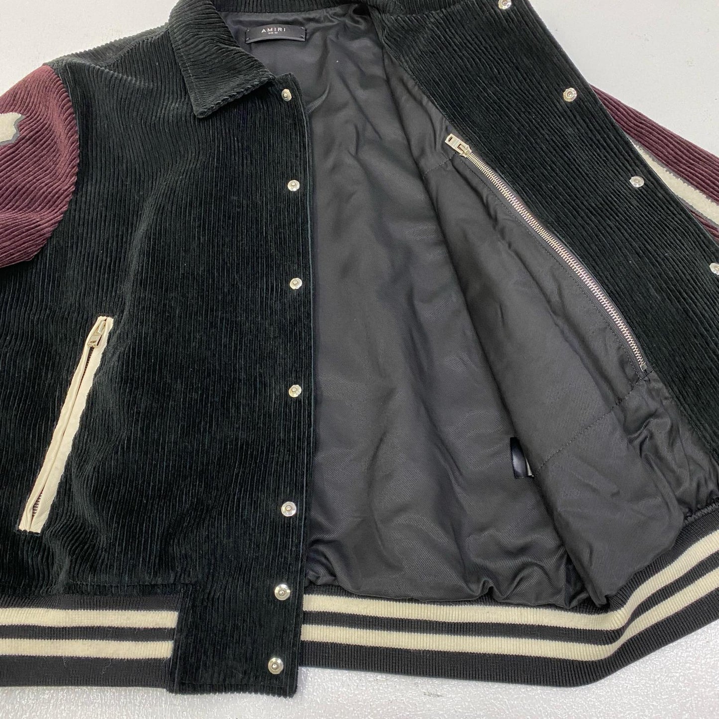 【中古】AMIRI | アミリ BONES TEDDY JACKET ブルゾン SRP23MOS010SMRW0016 ブラック サイズ：52【加古川店】