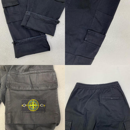 【中古】STONE ISLAND | ストーンアイランド SI CARGO PANTS カーゴパンツ 731531710 ブラック【加古川店】