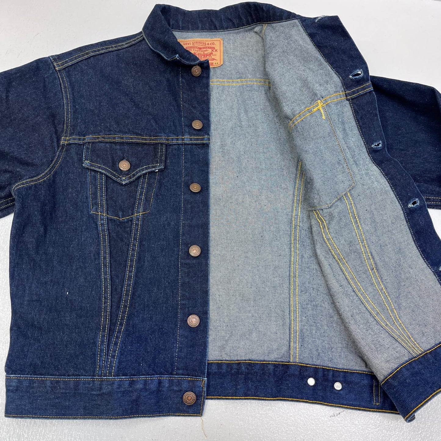【中古】Levi's | リーバイス 3rd 米国製 ボタン裏555 BIGE デニム 70557-0006 インディゴ サイズ：44【加古川店】