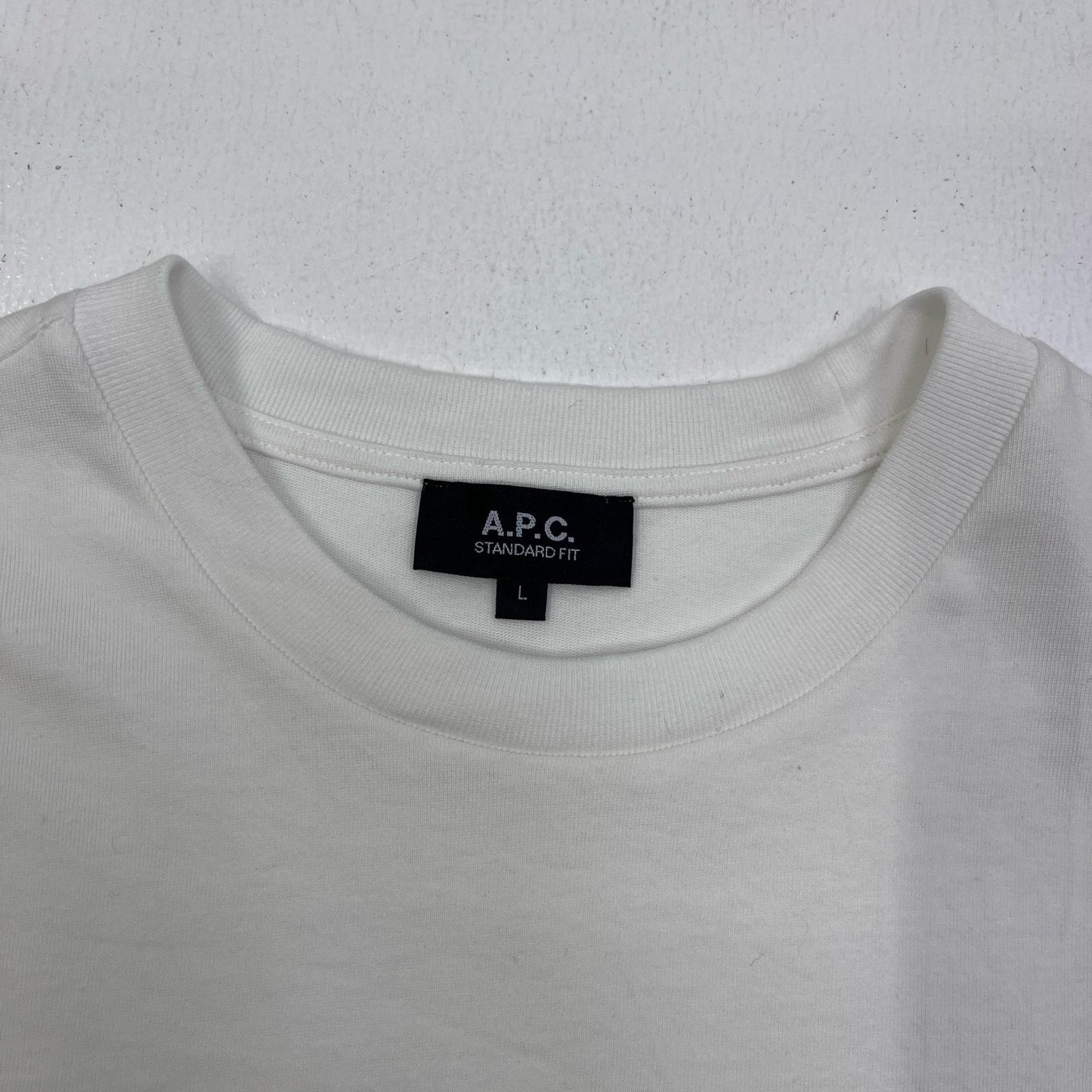 【中古】A.P.C | アーペーセー RUE MADAME TEE 半袖Ｔシャツ 25082-1-97891 ホワイト サイズ：L【加古川店】