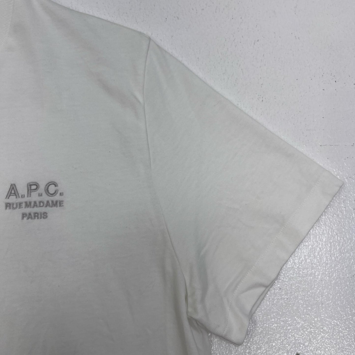 【中古】A.P.C | アーペーセー RUE MADAME TEE 半袖Ｔシャツ 25082-1-97891 ホワイト サイズ：L【加古川店】