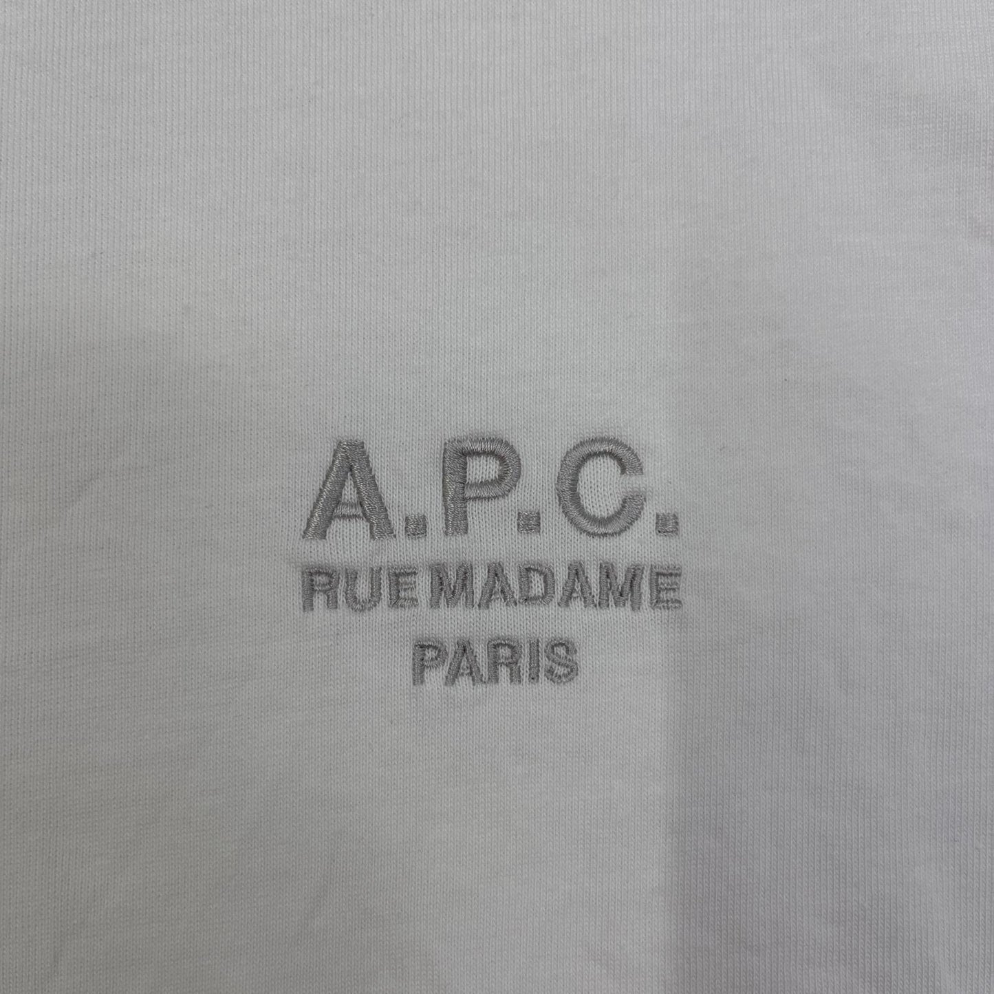 【中古】A.P.C | アーペーセー RUE MADAME TEE 半袖Ｔシャツ 25082-1-97891 ホワイト サイズ：L【加古川店】