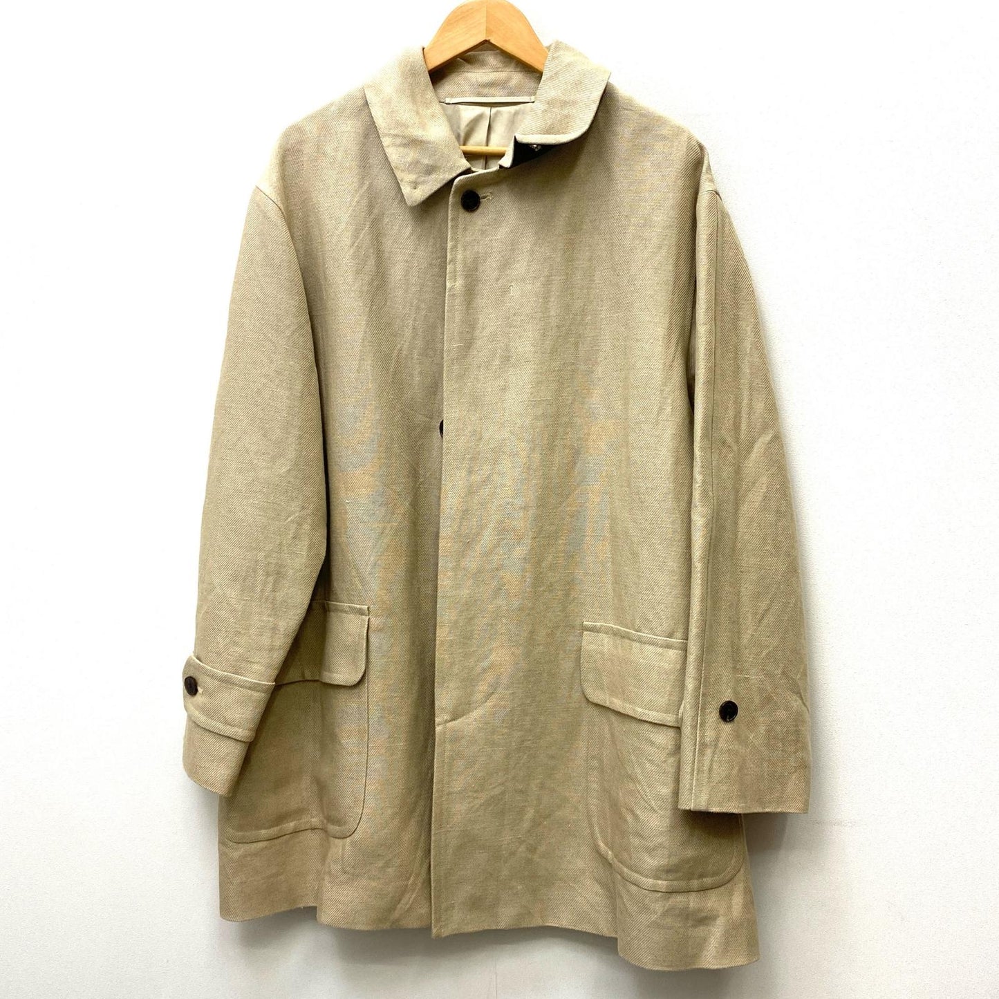 【中古】A.PRESSE | アプレッセ Linen Half Coat その他アウター 23SAP-01-06H ベージュ サイズ：3【加古川店】