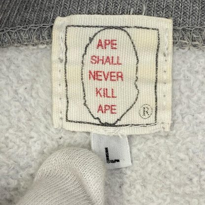 【中古】A BATHING APE | アベイシングエイプ baby milo crewneck sweatshirt スウェット グレー サイズ：L【加古川店】
