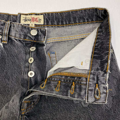 【中古】STUSSY | ステューシー WORLDWIDE BIG OL JEANS デニムパンツ 116613 ブラック サイズ：28【加古川店】