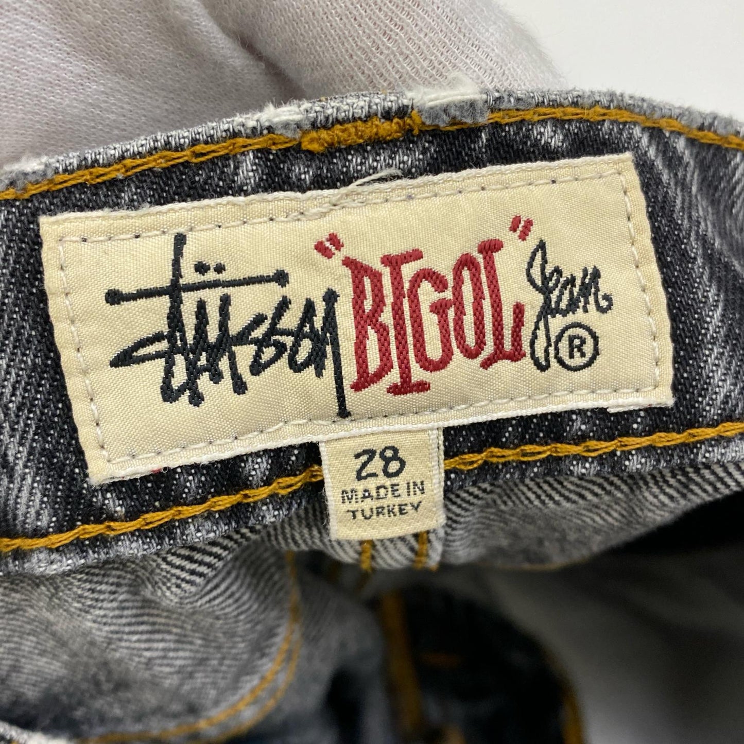 【中古】STUSSY | ステューシー WORLDWIDE BIG OL JEANS デニムパンツ 116613 ブラック サイズ：28【加古川店】